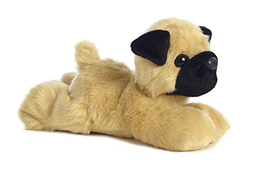 Aurora® Adorable Mini Flopsie™ Mr.Pugster™ Stuffed Animal - Playful Ease - Timeless Companions - Brown 8 Inches