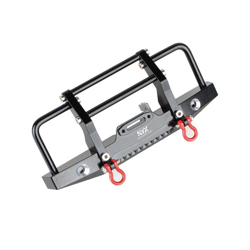 KYX Racing CNC Machined Aluminum Front Bumper Upgrades Parts Accessories for 1/18 RC Crawler Car Traxxas TRX4M Defender