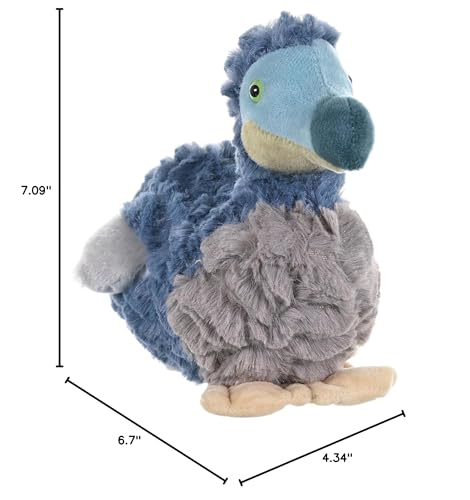Wild Republic Dodo Plush Toy, 8" Stuffed Animal, Multi-Color, Polyester, Model 19714