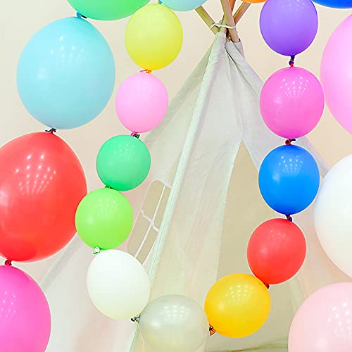 In-Jooyaa 12 Inch Red Link Balloon 60 Pcs Quick Linkable Balloon For Party Decoration