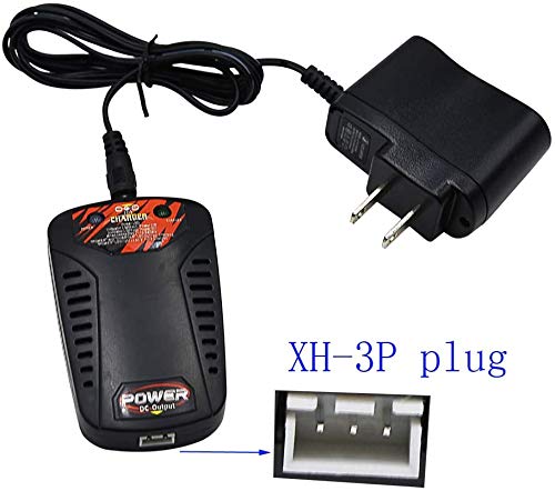 Blomiky 7.4V 800mA 2S Lipo Li-ion Battery Balance Charger Box with XH-3P Port for X8C RC Drone 18859E 9125 Q903 and SCX24 RC Tru