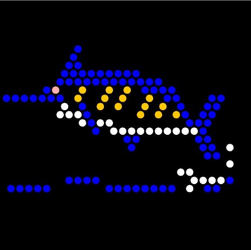 Illumipeg Under The Sea Refill Templates For Lite Brite Cube, Flat-Screen, And Four Share (10 Sheets, 7X7)