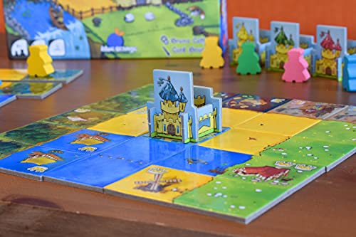 Blue Orange Kingdomino Board Game - Award Winning Family Strategy Game for 2-4 Players, Basic Pack, Cardboard, Blue, Model 03600
