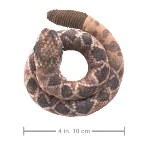 Folkmanis Mini Rattlesnake Finger Puppet , Brown