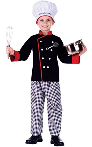 Executive Boy Chef Costume Large - Age 12 To 14