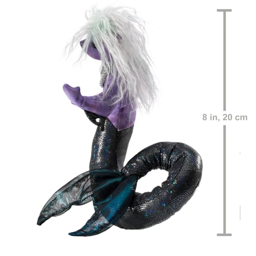 Folkmanis Sea Nymph Finger Puppet, Purple; White; Blue; Black, 1 Ea