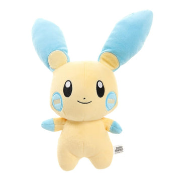 Sanei Pokemon All Star Series - PP70 - Minun Stuffed Plush, Yellow, Blue, 6.5