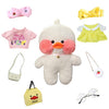 Lalafanfan Duck Plush 30Cm Cute Stuffed Animal, 8 Pcs Kawaii Accessories, Birthday Gifts (White Yellow)