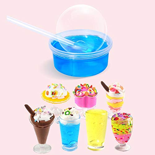 Essenson Slime Making Kit - Slime Supplies For Girls & Boys, Crystal Clear Slime, Glitter, Charms, Fishbowl Beads - Kids Art Craft Toys Gifts Age 3+