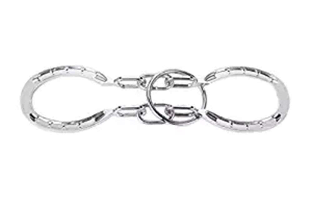 Shuyue Classical Metal Horseshoe Puzzle Traditional Brain Teaser Puzzles Jigsaw Toy (Silver)