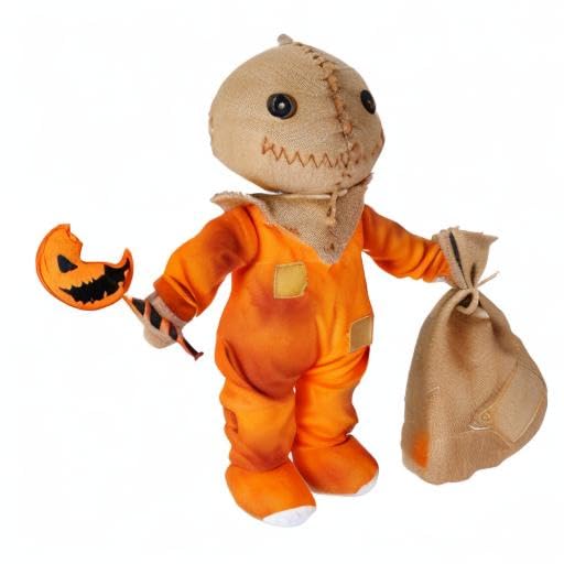 Spirit Halloween Trick R’ Treat Sam Plush | Officially Licensed | Horror Décor | Halloween Decoration | Indoor Decor