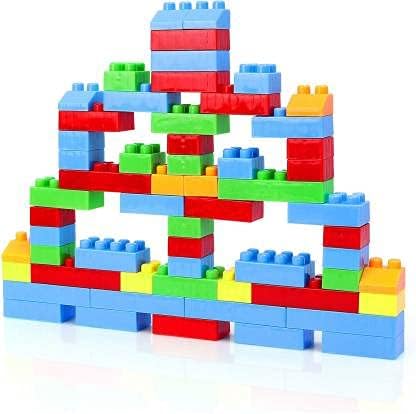 Japsi Building Blocks Construction Set, Classic Interlocking Bricks, MultiColor, Age 3+