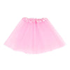 2-8Years Girls Tutu Classic Elastic 3 Layered Tulle Skirt Tutu for Toddler Girl (Pink)