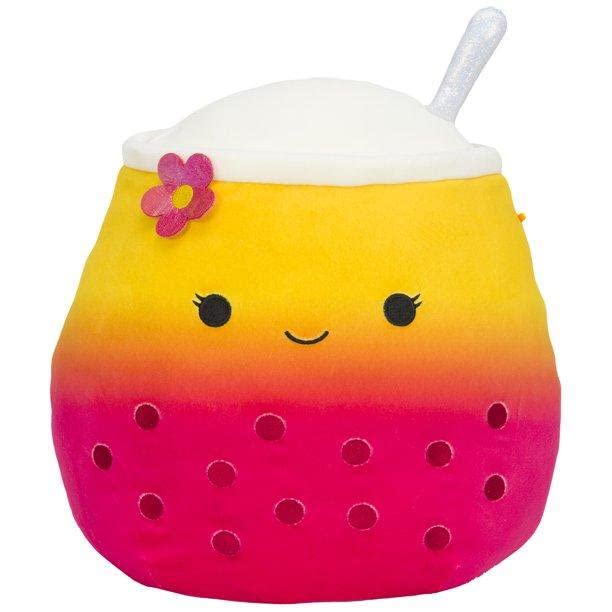 Squishmallows,Kellytoy Bubble Tea 5'' Bergit Poplina Jakarria Plush Doll (Set Of 3)