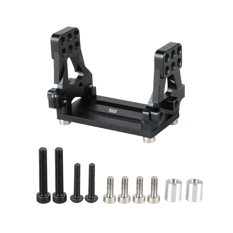 KYX Racing Aluminum Rear Shock Towers Suspension Bracket Shock Absorber Bracket for 1/18 RC Crawler Car Traxxas TRX4M