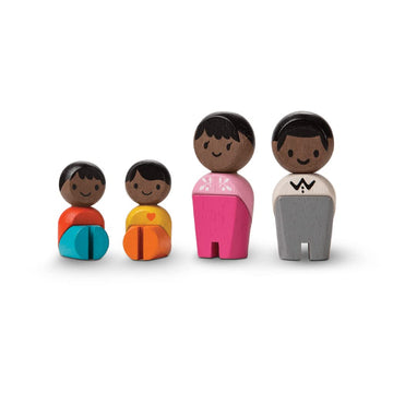 Plan Toys- Family (Afro-American), 6266, Wood