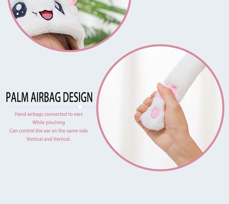 LYLPYHDP Bunny Hat, Funny Plush Bunny Hats, Plush Christmas Rabbit Hat, Party Cosplay Cute Animal Hats.