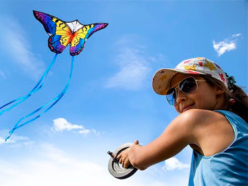 Honbo Butterfly Kites For Kids & Adults, Large Kite For Toddlers Age 2-4, Each Kite With 300Ft Line Handle,Beginner Kite For Kids Ages 4-8,Beach Kites For Outdoor Activities & Family Trip(Rainbow)