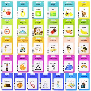 510 Spanish Flash Cards For Kids 3+Years,Pocket Speech For Toddlers,Autism Sensory Toys,Learning Montessori Toys,Speech Therapy