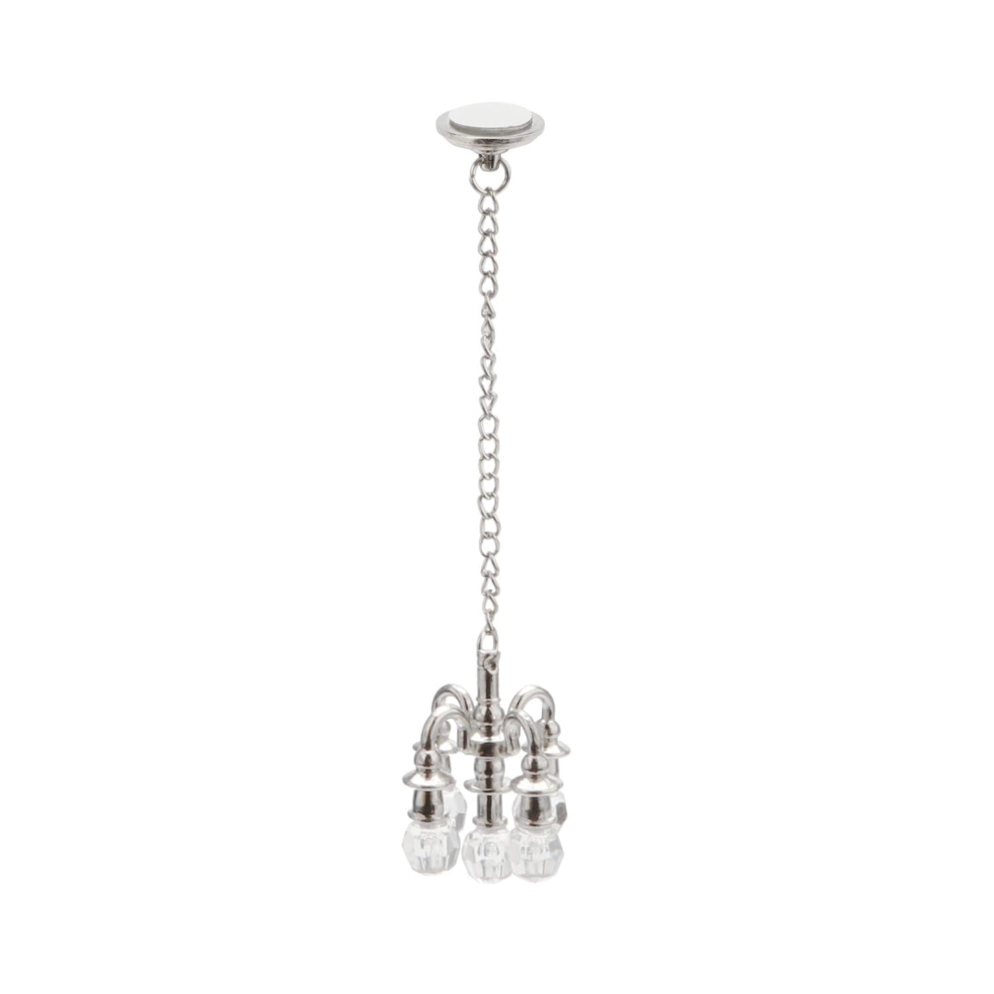 Dollhouse Miniature Chandelier 1:12 Scale Chrystaline Chandelier Pendant 5 Head Hanging Ceiling Light Luxury Decoration Ceiling