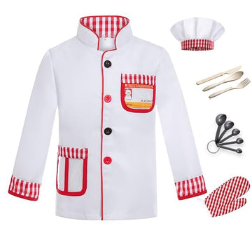 Davsolly Career Day Costume For Kids Chef Costume For Boys Girls Cooking Play Halloween 100Th Day Of School