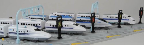 Takara Tomy Plarail J-24 Vehicle Base (Straight Rail (Gray) 2 ? Bollard (Gray) With Two)