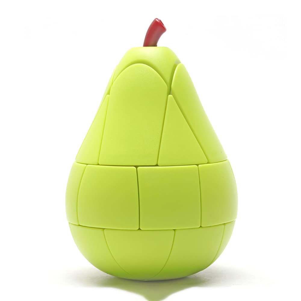 Yealvin 3D Fruit Cube 3  3 Magic Speed Cube Children's Educational Toys Puzzle Cube Brain Teaser (Pear)