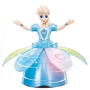 Joysae Battery-Operated Princess Doll For Girls: Snow Dance, Flashing & Singing Toy (Ages 3+)
