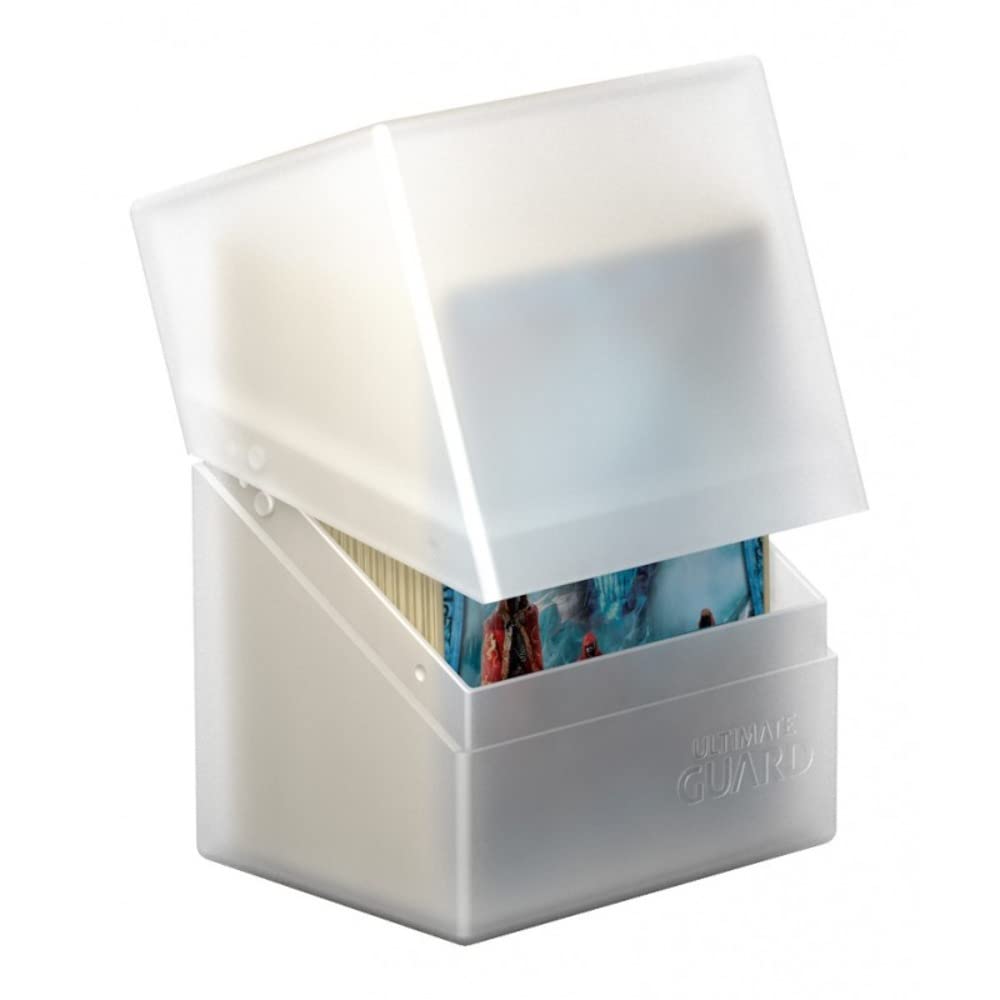 Ultimate Guard Boulder 80+ Classic, Deck Case For 80 Double-Sleeved Tcg Cards, Frosted, Secure & Durable Storage For Trading Card Games, Soft-Touch Finish