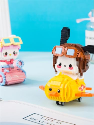 AuHoRa Mini Building Blocks - Papa Dog Model 6068, 980 Pieces, Small Plastic Construction Toy for Ages 15 and Up, Color 6068