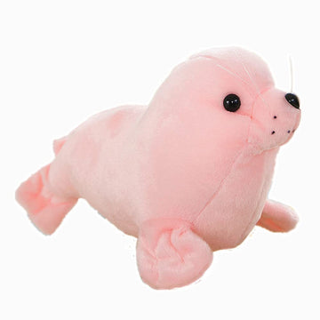 Aucooma Seal Stuffed Animal Pillows Plush Toys Hug Sleep Cute For Kids Gifts 13.7(Pink)