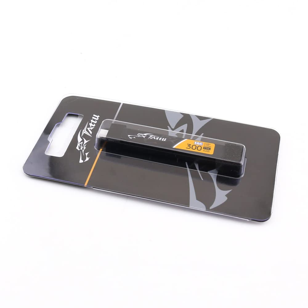Sologood Tattu 6Pcs Bt2.0 300Mah 1S Battery 3.8V 75C Fpv Lipo Battery For Fpv Tiny Whoop 1S Brushless Whoop Drone