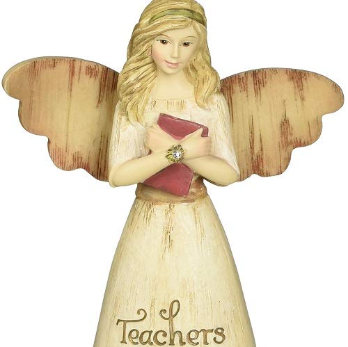 Pavilion Gift Company 03013 Teacher Angel Figurine, 6-Inch, Beige