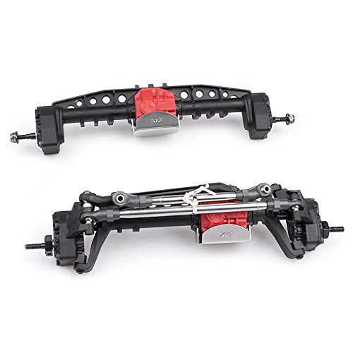 KYX Racing Stainless Steel Front Rear Axle Protective Plate Axle Guard Board Upgrades Accessories for RC Crawler Car Axial SCX10