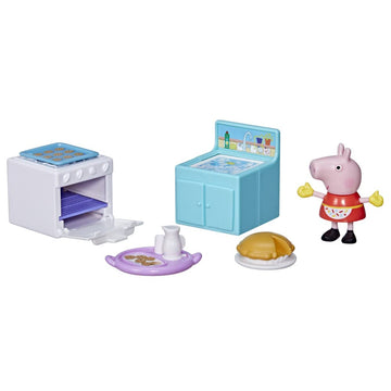 Peppa Pig Peppa's Club Baking Toy Set, Includes 1 Figure & 5 Accessories, Multi Colour, Model F4393, Ages 3+