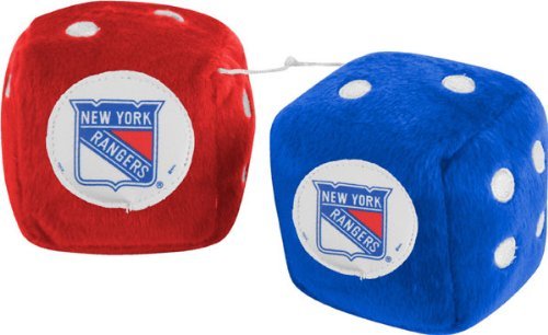 Fremont Die Nhl New York Rangers 3' Fuzzy Dice, 3', Team Colors
