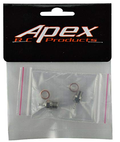 Apex RC Products Heavy Duty Medium Hot (OS #7 Equivalent) Nitro Glow Plug - 2 Pack #9701