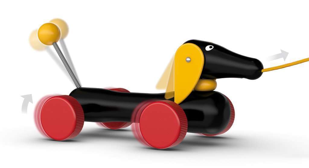 Brio World - 30332 Pull Along Dachshund | Interactive Toddler Toy | Durable Wooden Construction | Fsc Certified Sustainable Wood