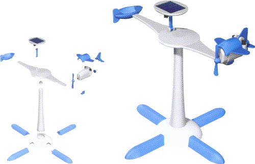 Edu-Toys 6-In-1 Solar Kit| Build 6 Solar Powered Models | No Batteries | Sun Powered