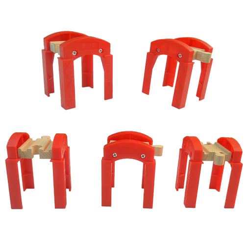 Wooden Train Bridges, Bridge Support, Wooden Train Track Accessories, Wooden Train Track, Train Tracks Compatible with All Major