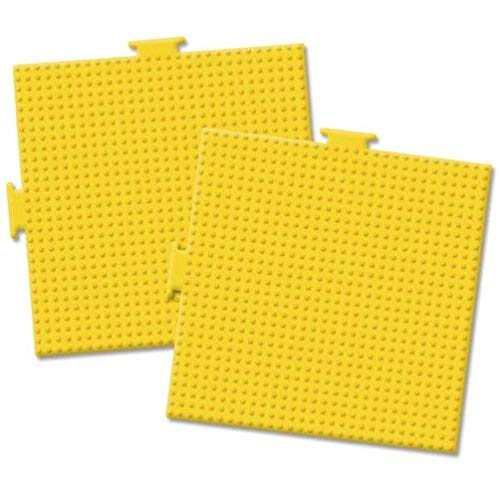 Perler Beads Yellow Square Pegboards, 2pc, 5.7 L x 5.7 H, Small