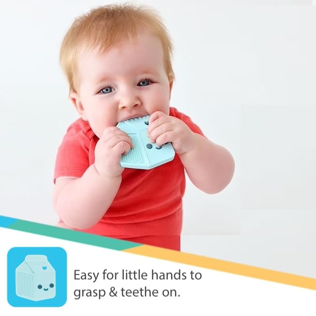 Nuby All Silicone Milk Carton Teether - 3+ Months