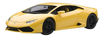 AUTOart Lamborghini Huracan LP610-4 Model 74604, 1/18 Scale Diecast, Yellow, Rubber Material