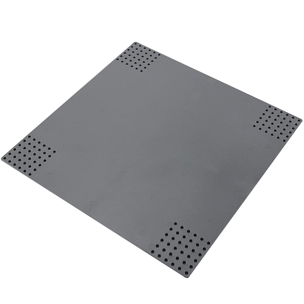 Feleph Classic Crossroad Road Base Plates, City Street Building Kit, 25 X 25 Cm Town Baseplate For Building Bricks Compatible With All Major Brands (Crossroad 2 Pieces)