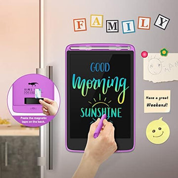 2 Pack Lcd Writing Tablet, Colorful Screen Doodle Board 8.5 Inch Drawing Tablet For Kids, Learning Toys Birthday Gifts Travel Activity Games For 3 4 5 6 Year Old Boys And Girls Toddlers(Purple Pink)