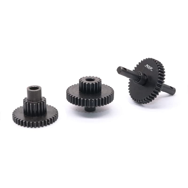 KYX Racing Hardened Steel Transmission Gear Set Gearbox Gear Set Upgrades Parts Accessories for 1/18 RC Crawler Car Traxxas TRX4