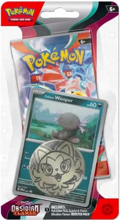 Pokemon TCG: Scarlet & Violet - Obsidian Flames Checklane Blister Packs (Pawmi and Wooper, 2 Pack)