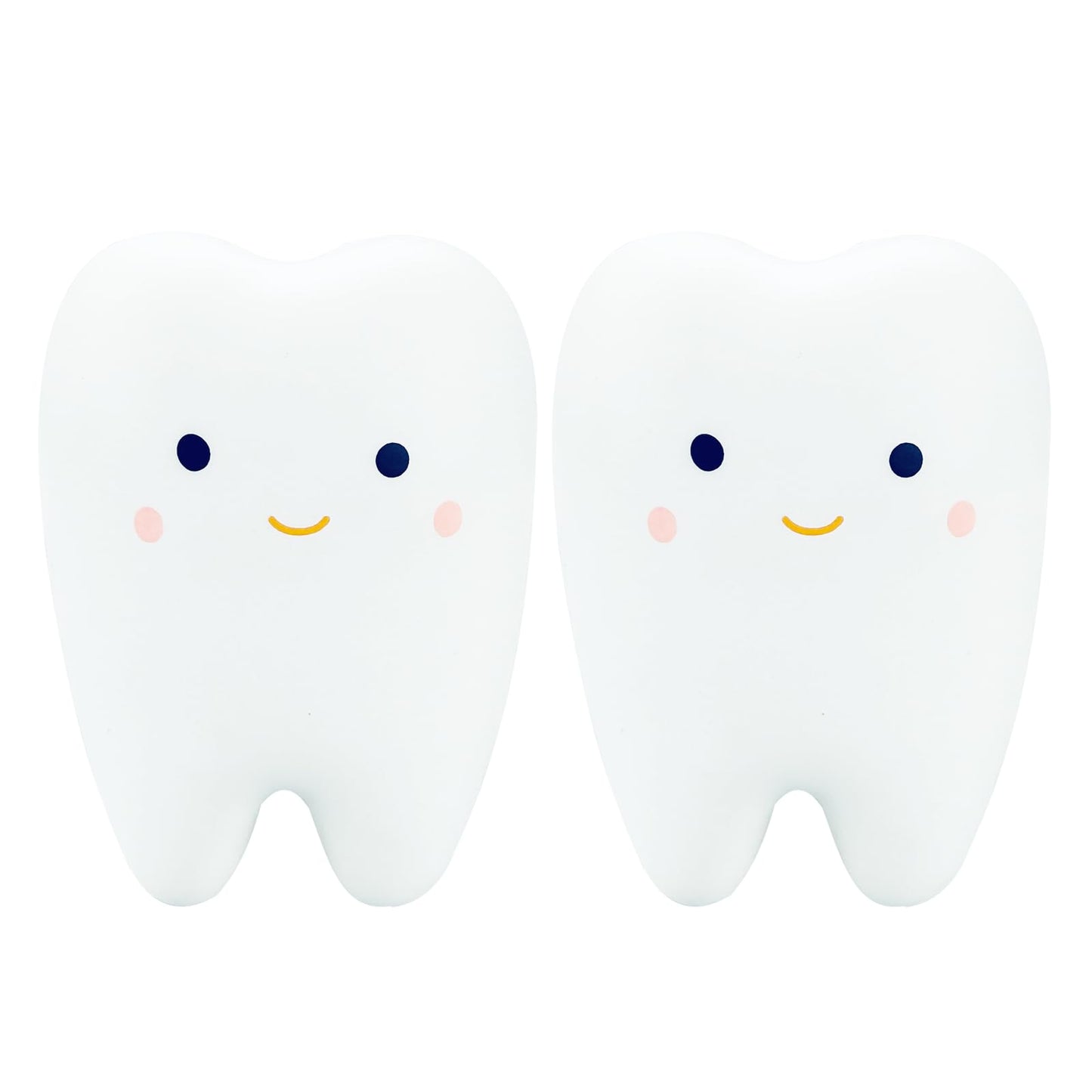 Funnysquee Tooth Squishies Squeeze Toy For Dental School Gifts - Fun And Effective Dental Toys & Gifts(2 Pcs)