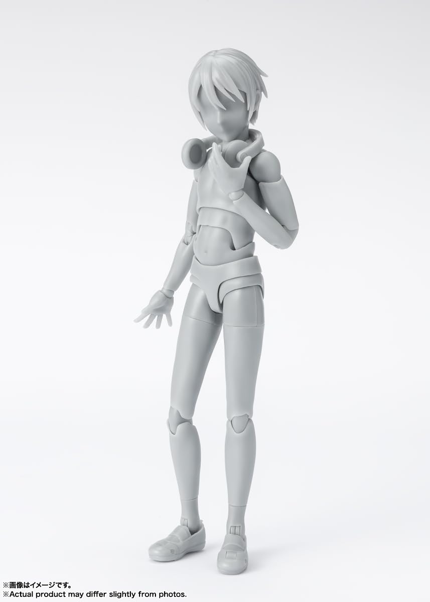 Tamashii Nations - Tamashii - Body-Kun -School Life- Edition Dx Set (Gray Color Ver.), Bandai Spirits S.H.Figuarts Action Figure
