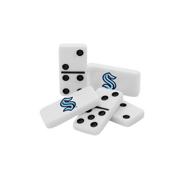 MasterPieces Game Day - NHL Seattle Kraken - 28 Piece Team Logo Double Six Domino Set
